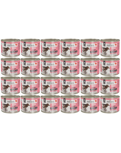 WIEJSKA ZAGRODA Monobiałkowa Wołowina mokra karma dla kotów 24x200 g