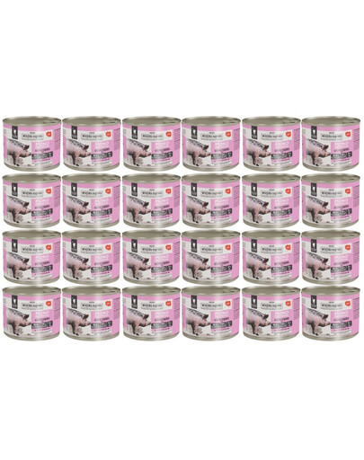 WIEJSKA ZAGRODA Monobiałkowa Wieprzowina mokra karma dla kotów 24x200 g