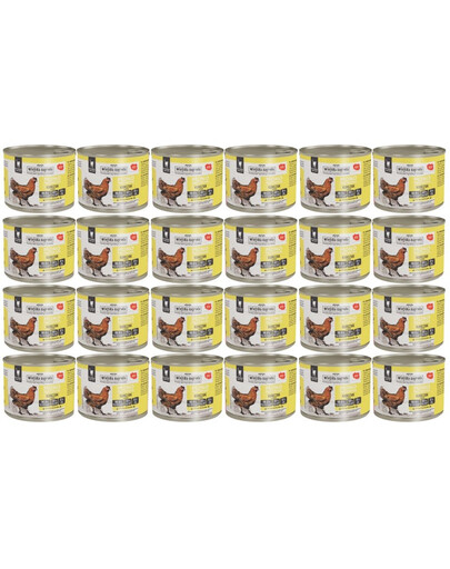 WIEJSKA ZAGRODA Monobiałkowa Kurczak mokra karma dla kotów 24x200 g