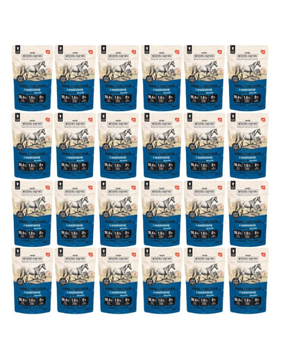 WIEJSKA ZAGRODA Superfoods Konina z tuńczykiem i walerianą mokra karma dla kota 24x100 g