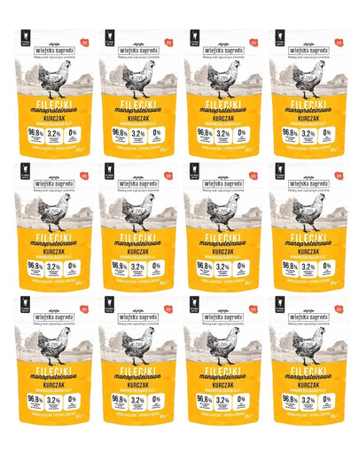 WIEJSKA ZAGRODA Fileciki Kurczak mokra karma dla kota 12x85 g