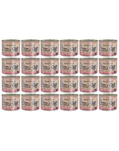 WIEJSKA ZAGRODA Adult Jagnięcina i kryl 24x200 g puszka dla kota