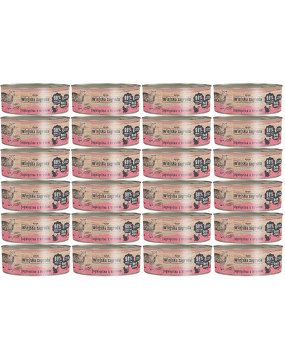 WIEJSKA ZAGRODA Adult Jagnięcina i kryl 24x85 g puszka dla kota