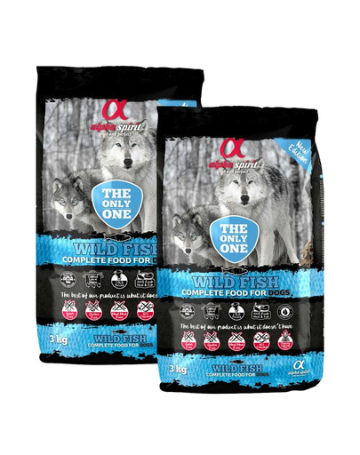 ALPHA SPIRIT Pełnoporcjowa sucha karma dla psów Wild Fish 2 x 3kg