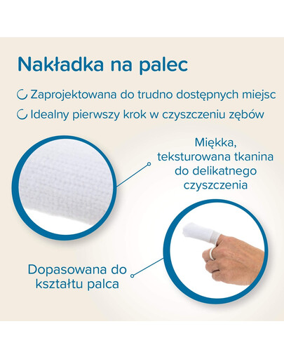 BEAPHAR Finger Pad Dental 2 szt. nakładki na palec do czyszczenia zębów dla psów i kotów