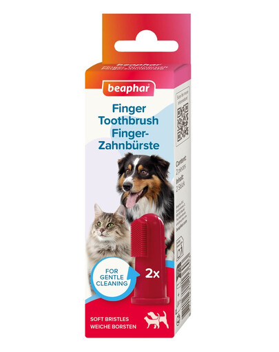 Finger Toothbrush szczoteczka do zębów naparstkowa dla psów i kotów