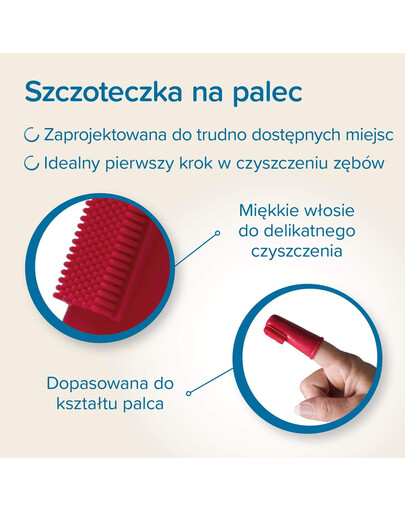 BEAPHAR Finger Toothbrush szczoteczka do zębów naparstkowa dla psów i kotów
