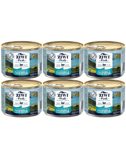 ZIWIPEAK Cat Mackerel Makrela 6x185 g