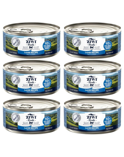 ZIWIPEAK Cat puszka dla kotów 6 x 85 g