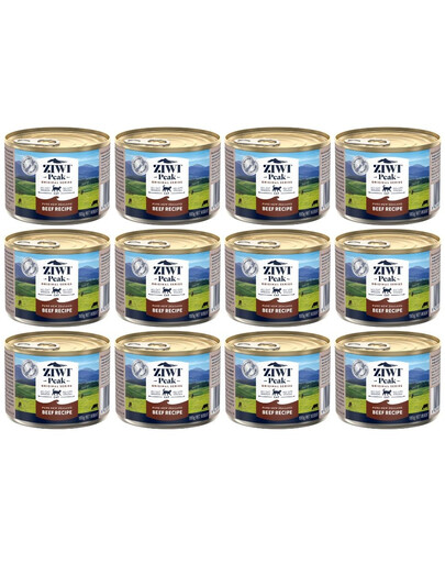 ZIWIPEAK Cat puszka dla kotów 12 x 185 g