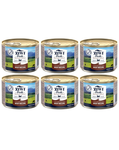 ZIWIPEAK Cat puszka dla kotów 6 x 185 g