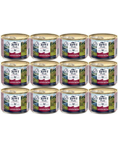 ZIWIPEAK Cat puszka dla kotów 12 x 185 g