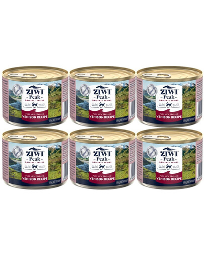 ZIWIPEAK Cat puszka dla kotów 6 x 185 g