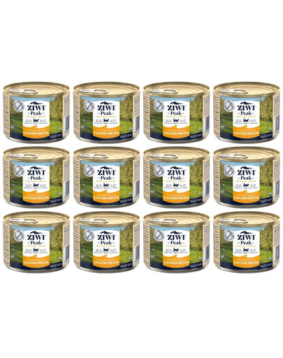 ZIWIPEAK Cat puszka dla kotów 12 x 185 g