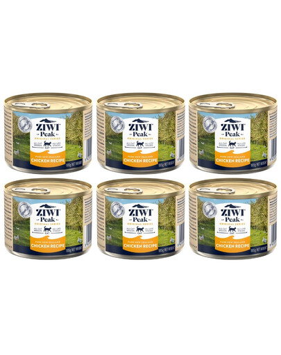 ZIWIPEAK Cat Chicken Kurczak 6x185 g