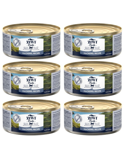ZIWIPEAK Cat Mackerel Makrela 6x85 g