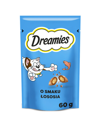 DREAMIES Chrupiące przysmaki dla kota o smaku łososia 60 g