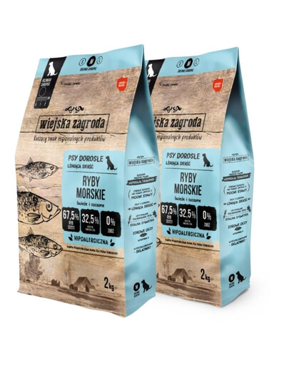 WIEJSKA ZAGRODA Ryby morskie chrupki M 2x2kg