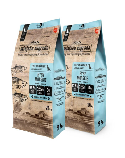 WIEJSKA ZAGRODA Ryby morskie chrupki M 2x20kg
