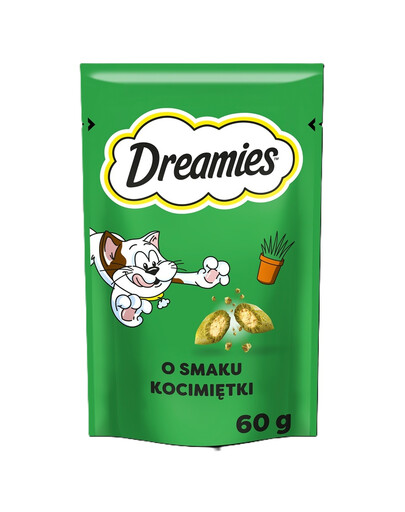 DREAMIES Chrupiące przysmaki dla kota o smaku kocimiętki 60 g