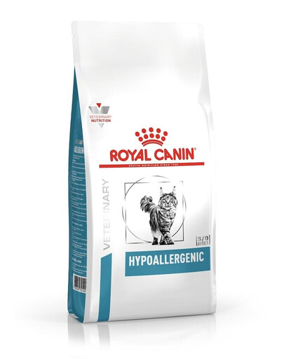 ROYAL CANIN Veterinary Cat Hypoallergenic 12x0,4 kg sucha karma dla dorosłych kotów wykazujących niepożądane reakcje na pokarm