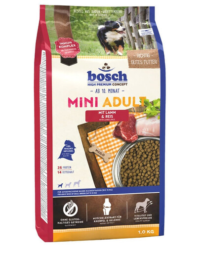 BOSCH Mini Adult jagnięcina i ryż 4x1 kg