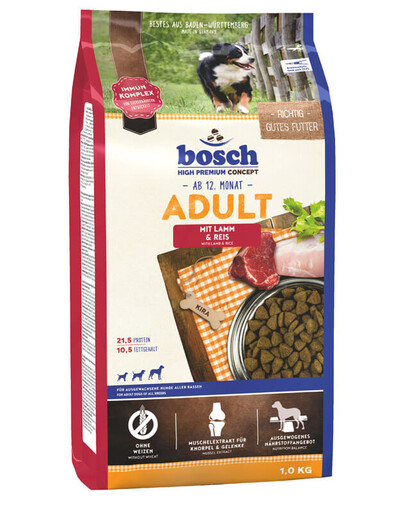 BOSCH Adult jagnięcina z ryżem 2x1 kg