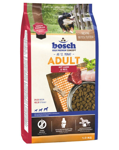 BOSCH Adult jagnięcina z ryżem 4x1 kg
