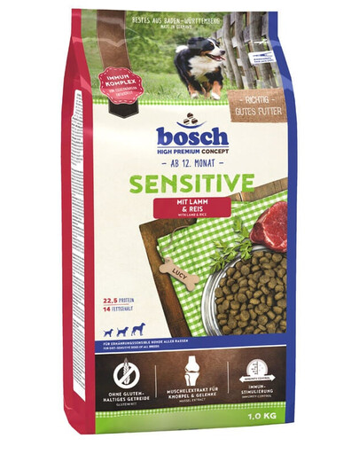 BOSCH Sensitive jagnięcina i ryż 4x1 kg