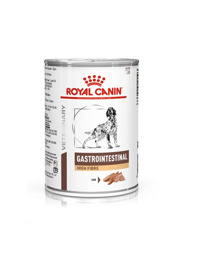 ROYAL CANIN Veterinary Gastrointestinal High Fibre pasztet 24x410 g pasztet dla psów z zaburzeniami trawienia