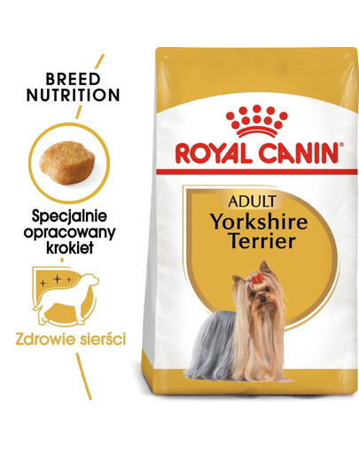 ROYAL CANIN Yorkshire Terrier Adult 2x1.5 kg karma sucha dla psów dorosłych rasy yorkshire terrier