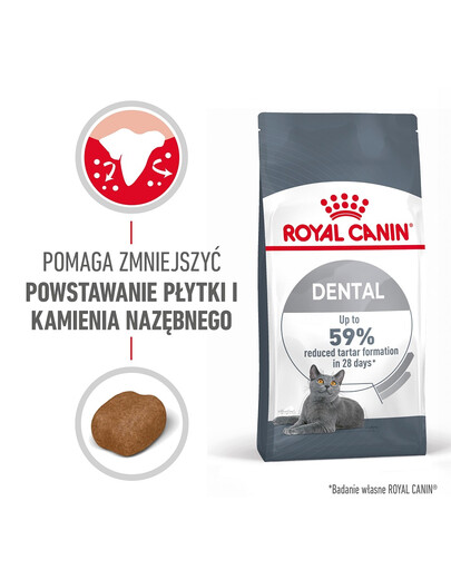 ROYAL CANIN Dental Care 6x400 g karma sucha dla kotów dorosłych, redukująca odkładanie kamienia nazębnego