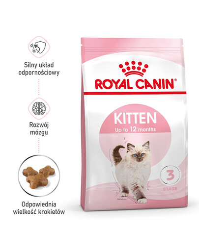 ROYAL CANIN Kitten 6x400 g karma sucha dla kociąt od 4 do 12 miesiąca życia