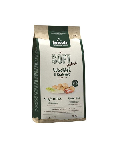 BOSCH Soft mini przepiórka i ziemniak 4x1 kg