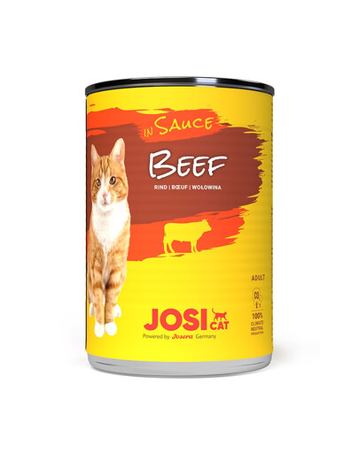 JOSERA JosiCat Wołowina w sosie 6x415g dla dorosłego kota