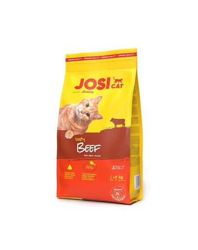 JOSERA JosiCat Tasty Beef 4x1,9kg z wołowiną dla dorosłych kotów
