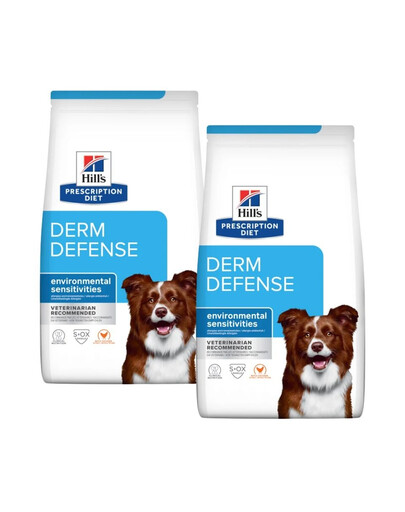HILL'S Prescription Diet Canine Derm Defense dla psów z alergią 24 kg (2x12 kg)