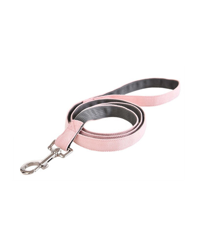 Little Bears Smycz dla szczeniąt i psów małych ras 1,5x120cm szaro-różowa