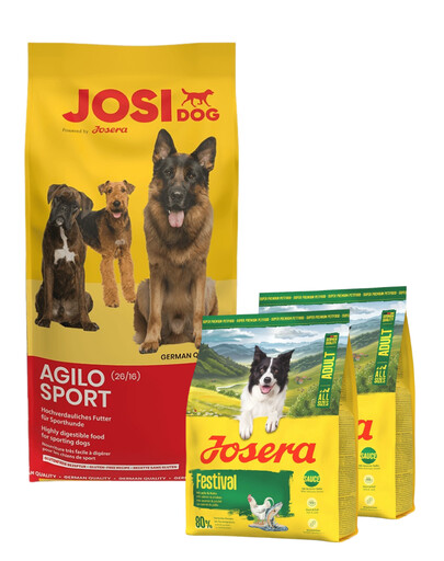 JOSERA JosiDog Agilo Sport 15kg + 2x900g karmy GRATIS