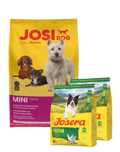 JOSERA JosiDog Mini 10kg + 2x900g karmy GRATIS