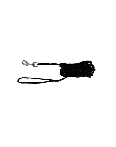 Smycz nylonowa 5 m / 5 mm czarna