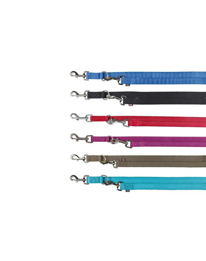 Smycz podwójna 2m/20mm czerwień