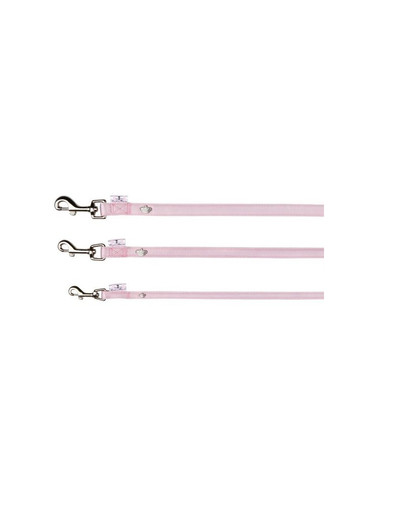 Smycz princess XS 1.20 m / 10 mm różowa