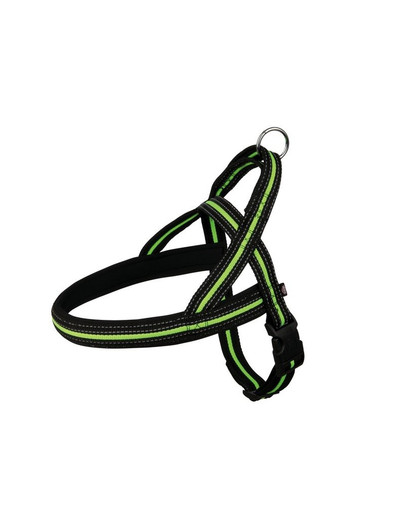 Szelki XL 78–100 cm / 35 mm czarno / zielone
