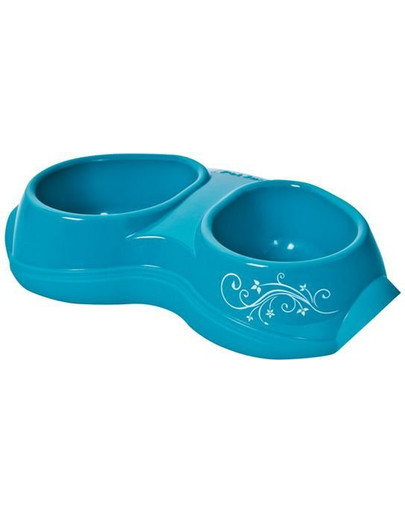 Miska space bowl podwójna 2 x 200 ml deco line niebieska