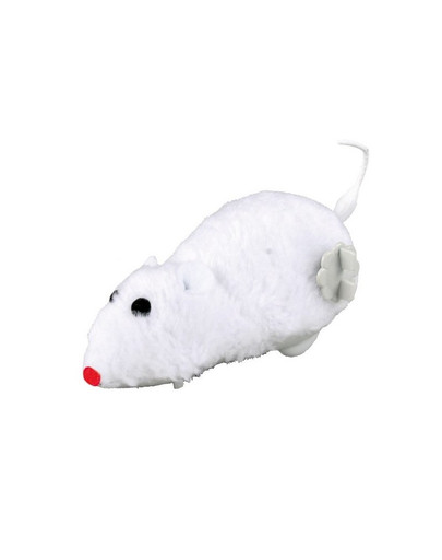 Mysz w futerku nakręcana 11 cm
