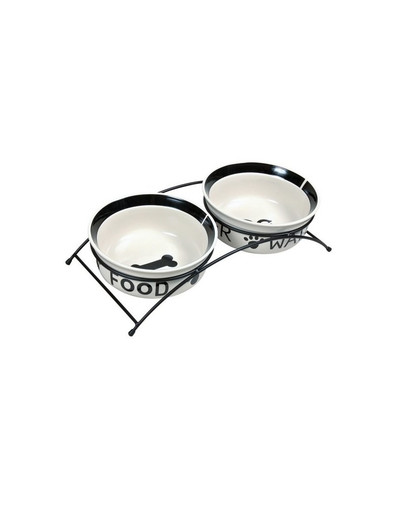 Miski ceramiczne na stojaku 1.6 l/ 20 cm