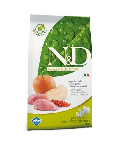 N&D boar & apple adult dog 2.5 kg
