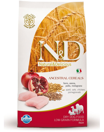 N&D low grain chicken & pomegrante small dog 2.5 kg