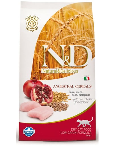 N&D low grain chicken & pomegrante adult cat 0.3 kg